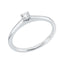 Solitärring 1KE51 aus 18 Karat Weißgold mit Diamant im Brillantschliff 0,18 ct