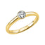 Solitärring 1O226 aus 18 Karat Gelbgold mit Diamant 0,25 ct