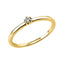 Solitärring 1O320 aus 14 Karat Gelbgold mit Diamant im Brillantschliff 0,05ct