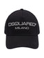 Dsquared2 Herren Baseball Cap Milano aus Baumwolle Schwarz