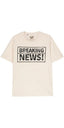 Gallery Dept. Breaking News Logo T-Shirt Beige Unisex