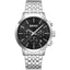 Donna Karan New York Everyday Chronograph Herren silber schwarz