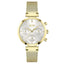 Hugo Boss Damenuhr Chronograph Edelstahl gold