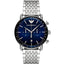 Emporio Armani Aviator Chronograph Edelstahl Blau AR11238