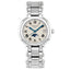 Longines PrimaLuna Moonphase Quarz-Damenuhr Silber 30,5 mm