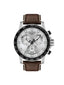 Tissot Herrenuhr Supersport Chrono Silber Braun Leder T125.617.16.031.00