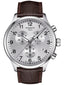 Tissot Herrenuhr Chrono XL Classic Silber Braun Leder T116.617.16.037.00