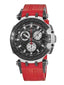 Tissot Herrenuhr T-Race Chronograph Schwarz Rot Silikon T115.417.27.051.00