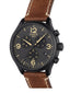 Tissot Herrenuhr Chrono XL Schwarz Braun Leder T116.617.36.057.00