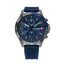 Tommy Hilfiger Bank Multifunktionsuhr Blau Silikon 1791721