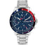 Tommy Hilfiger Bank Multifunktionsuhr Blau Edelstahl 1791718