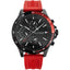 Tommy Hilfiger Brad Multifunktionsuhr Schwarz Rot Silikon 1791722