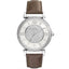 Michael Kors Caitlin Lady Damenuhr silber braun