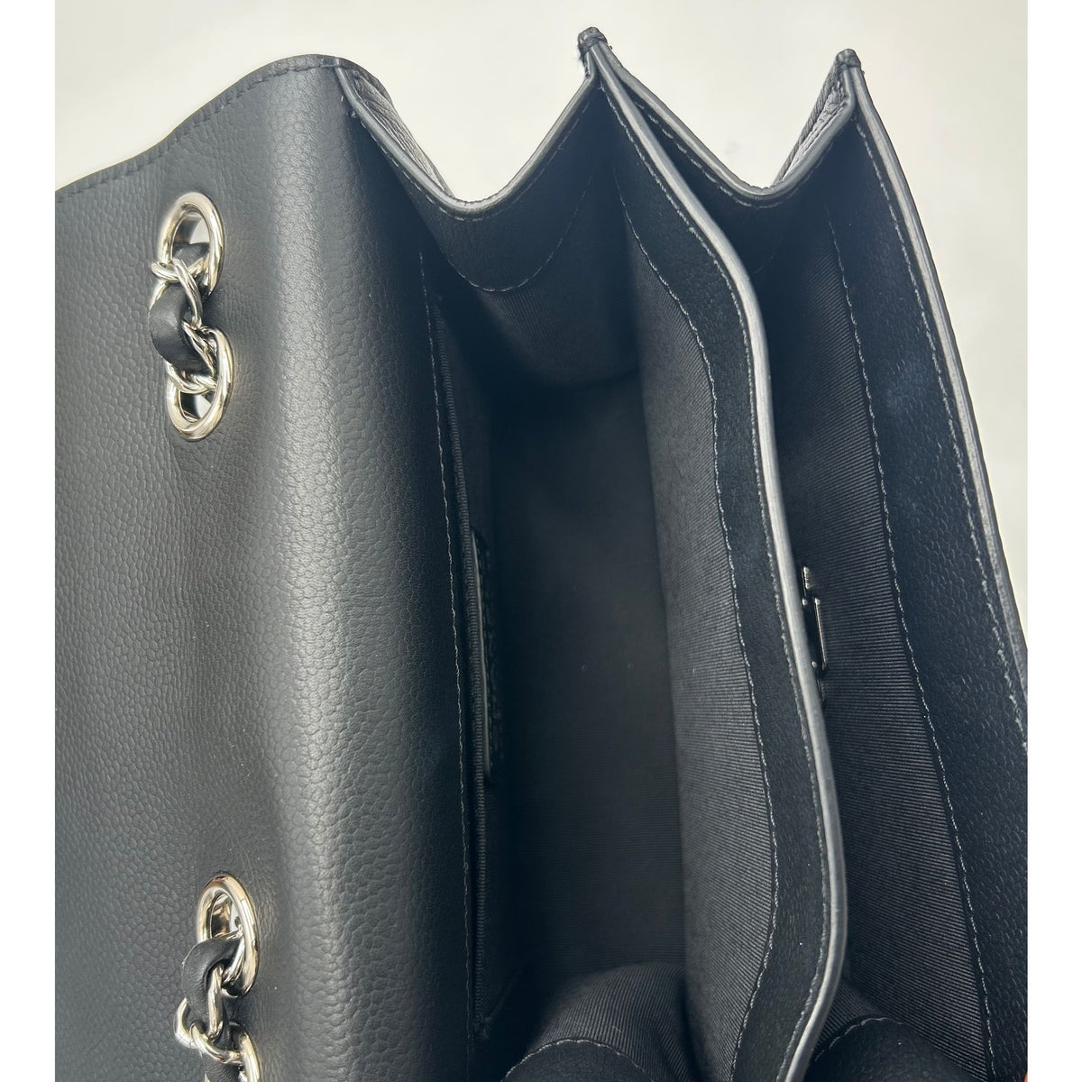 CHANEL CC Box Flap A98646 Medium Caviar-Kalbsleder Schwarz