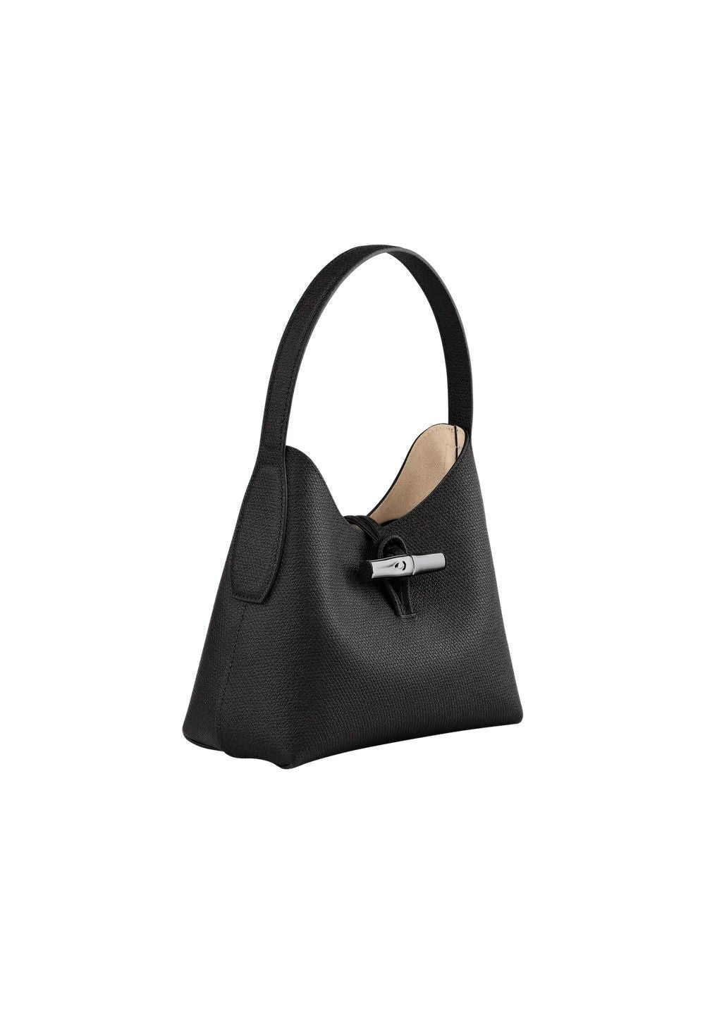 Longchamp Le Roseau S Hobo Schwarz