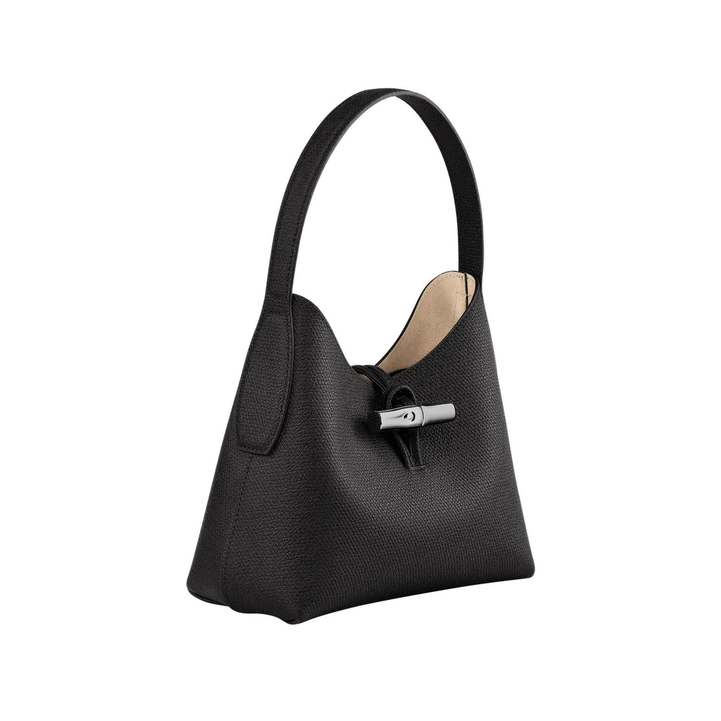Longchamp Le Roseau S Hobo Schwarz