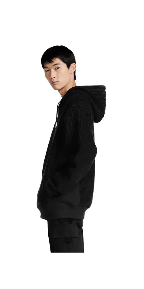 Dior Oblique Kapuzenpullover Schwarz Herren