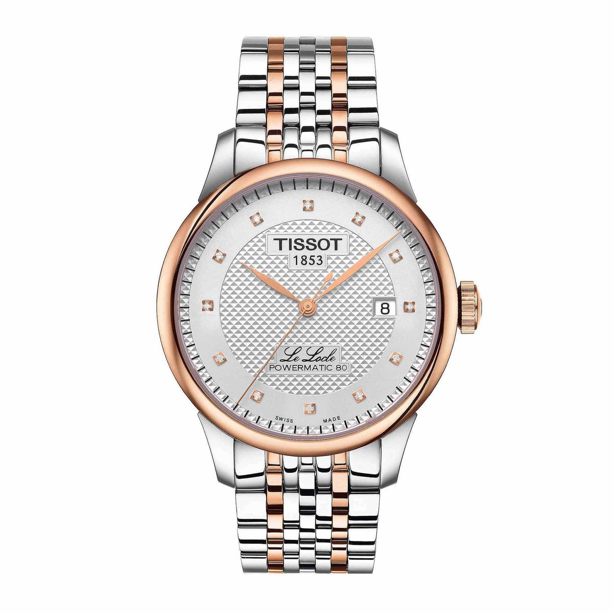 Tissot Le Locle Powermatic 80 Herrenuhr roségold silber Hauptbild
