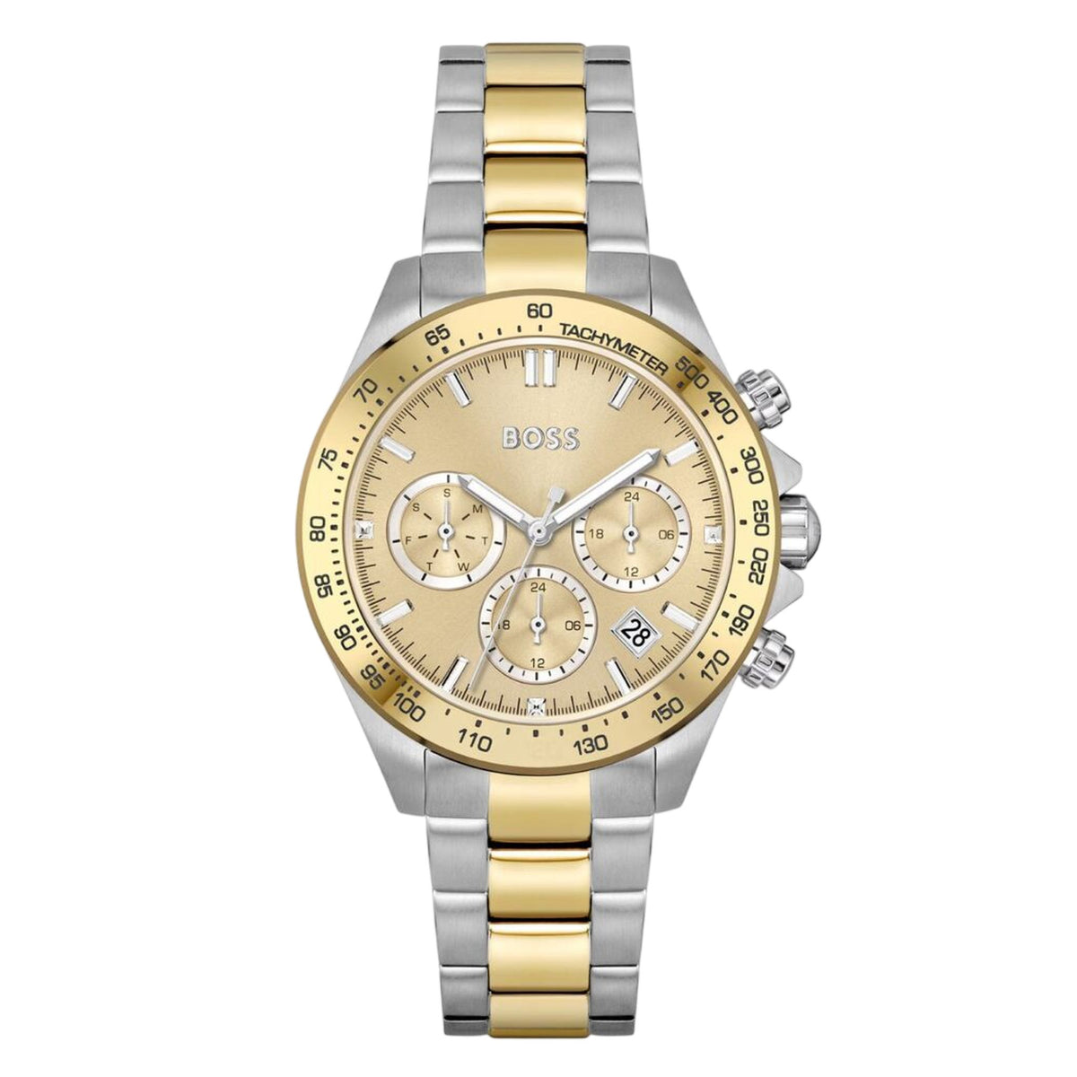 Boss Novia Damen Chronograph Gold Silber Edelstahl HB1502618 Hauptbild