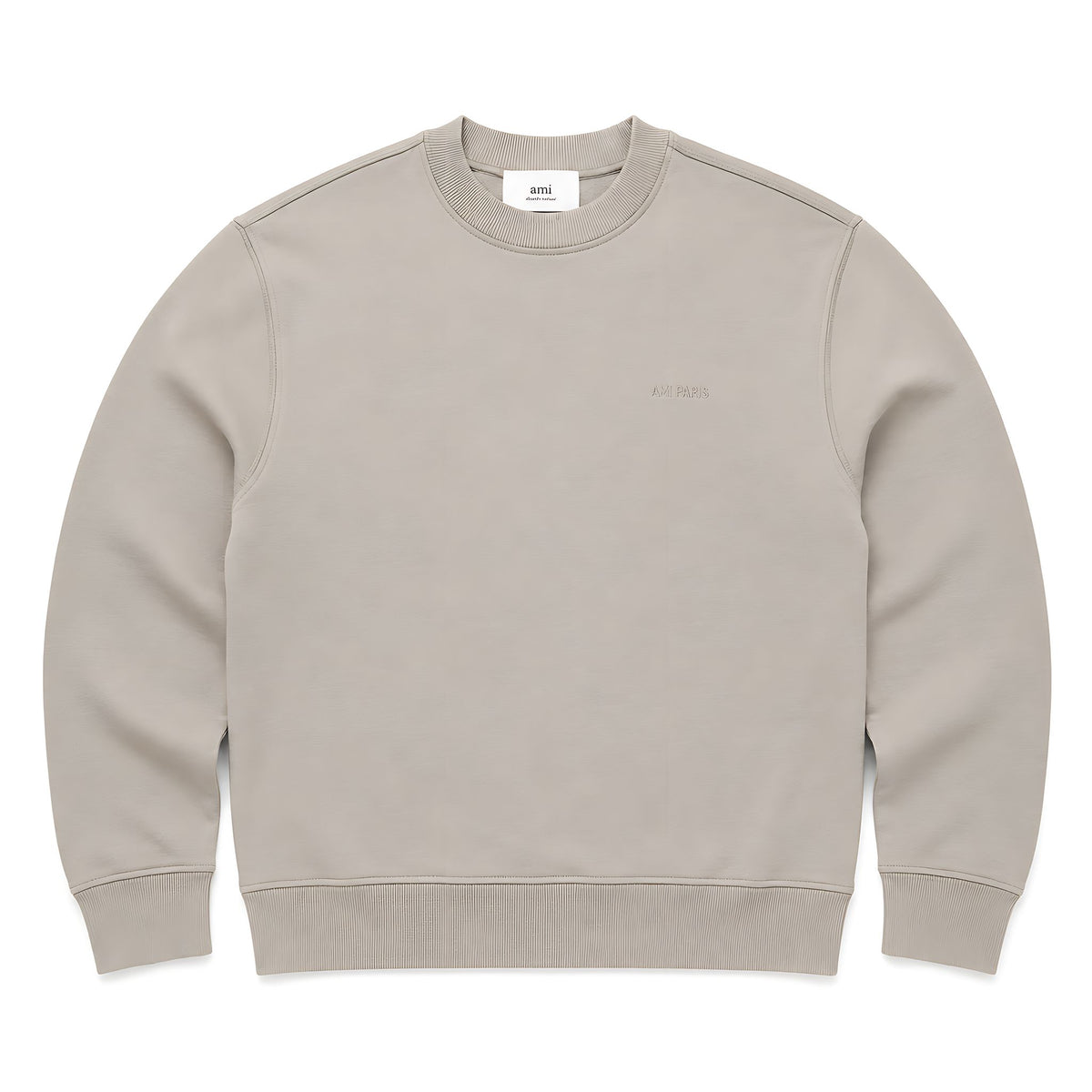 Ami Paris Ami de Coeur Fade Out Pullover Grau Herren