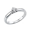 Solitärring 1E236 aus 95 Karat Platin mit Diamant 0,25 ct