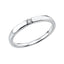 Solitärring 1JT91 aus 18 Karat Weißgold mit Diamant im Brillantschliff 0,05 ct
