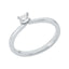 Solitärring 1FB15 aus 18 Karat Weißgold mit Diamant im Brillantschliff 0,27 ct