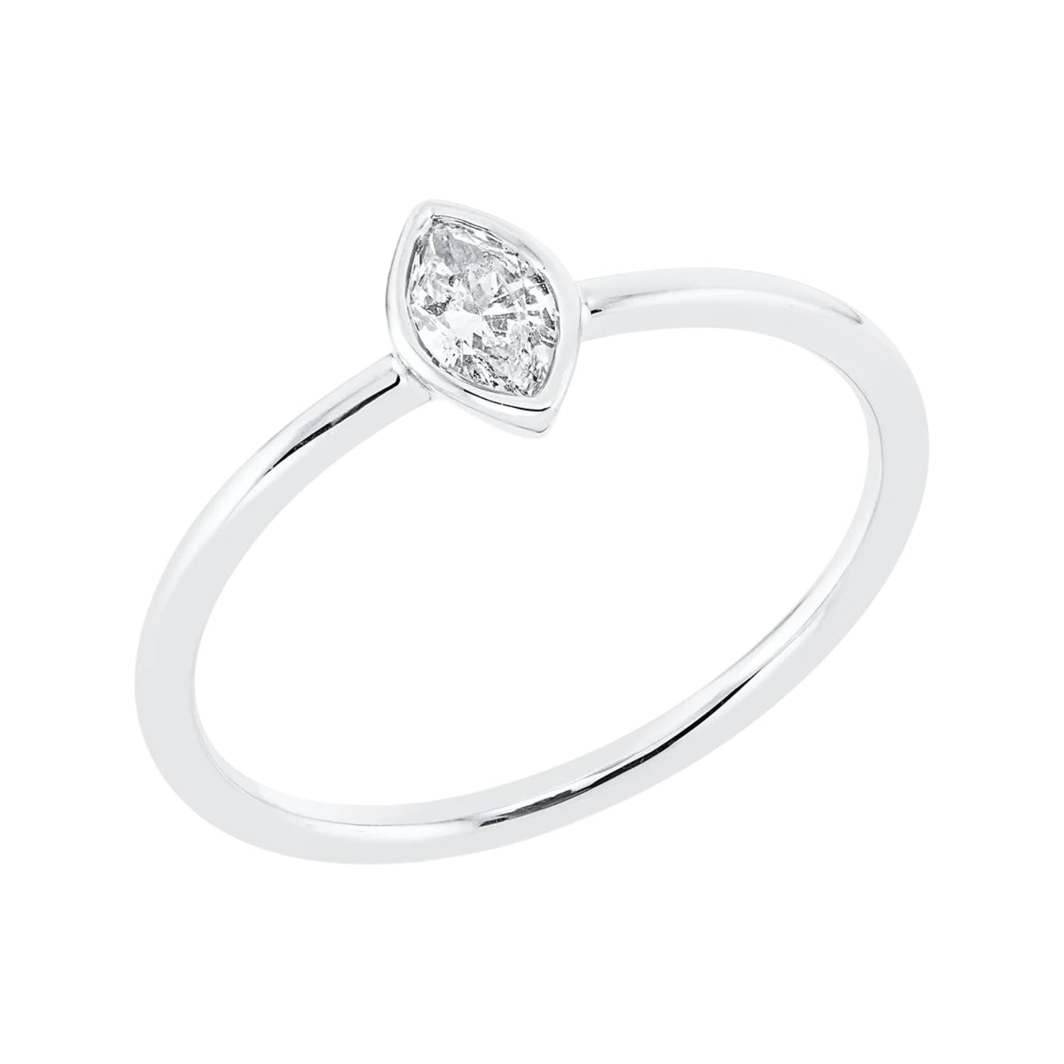 Solitaire Ring 1FW80 aus 18kt weißgold mit Diamant 0,24 ct Hauptbild