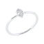 Solitaire Ring 1FW80 aus 18kt weißgold mit Diamant 0,24 ct