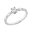 Solitärring 1HN89 aus 18 Karat Weißgold mit fünf Diamanten 0,55 ct