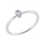 Solitärring 1HV49 aus 18 Karat Weißgold mit ovalem Diamant 0,14ct