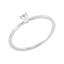 Solitärring 1ID05 aus 18 Karat Weißgold mit ovalem Diamant 0,14 ct