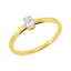 Solitärring 1KG25 aus 18 Karat Gelbgold mit ovalem Diamant 0,23 ct