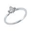 Solitärring 1KT61 aus 18 Karat Weißgold mit Diamant im Brillantschliff 0,27ct