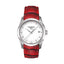 Tissot Couturier Lady Damenuhr silber rot
