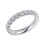 Solitärring 1O239 aus 18 Karat Weißgold mit 20 Diamanten 2,39ct