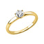 Solitaire Ring 1P076 aus 14kt Gelbgold mit Diamant 0,3ct