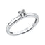 Solitärring 1U523 aus 18 Karat Weißgold mit Diamant 0,30 ct
