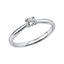 Solitärring 1X683 aus 14 Karat Weißgold mit Diamant 0,20 ct