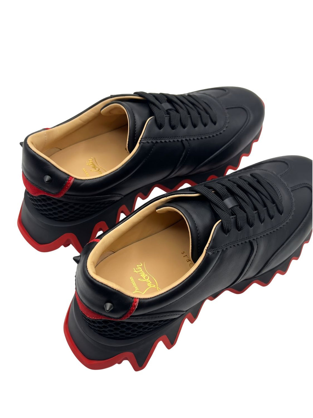 Louboutin Sneakers Herren schwarz rot