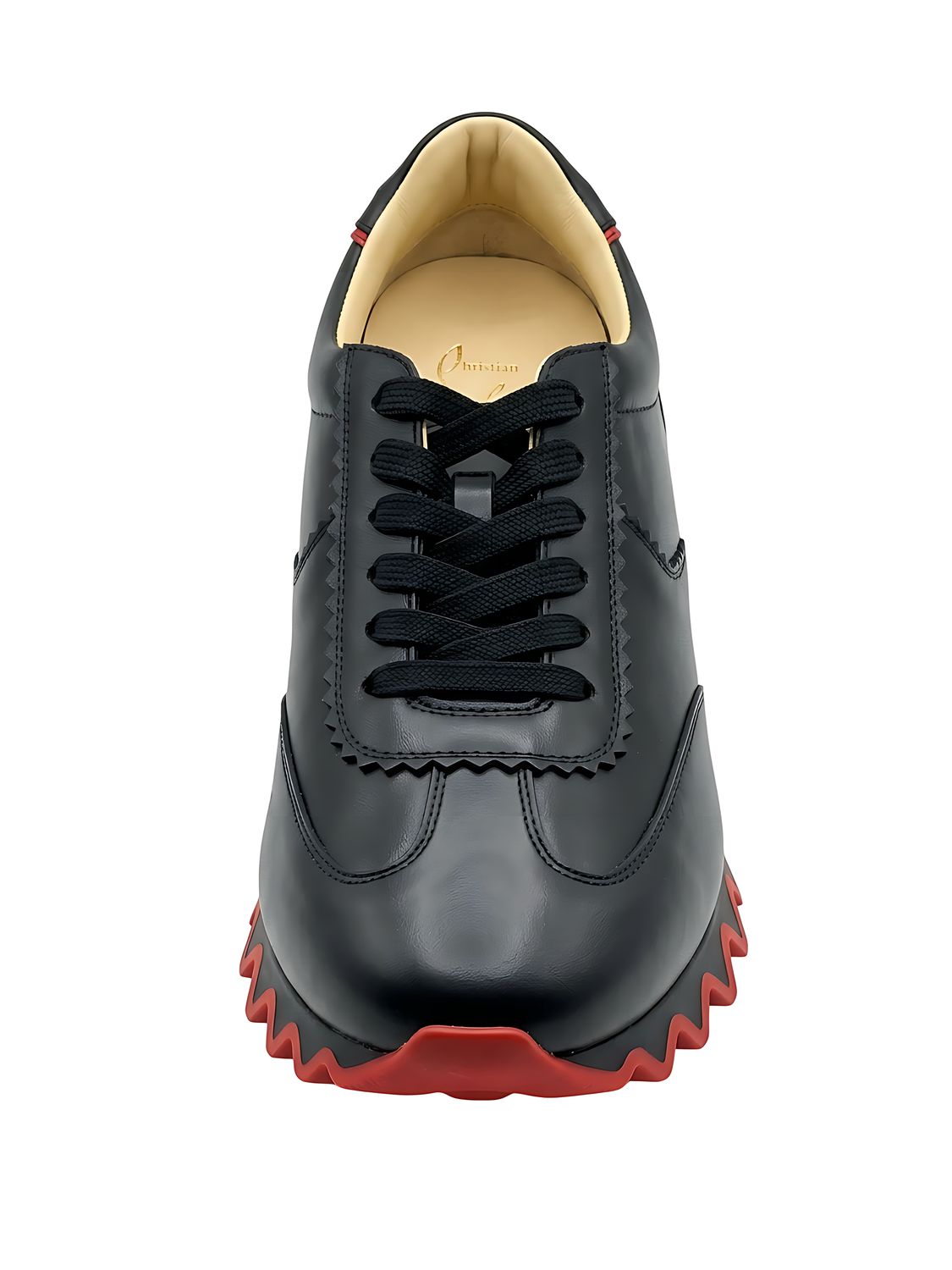 Louboutin Sneakers Herren schwarz rot