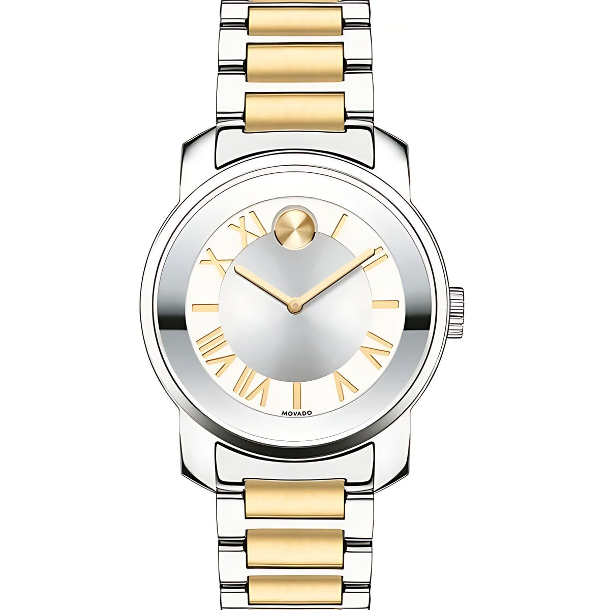 Movado Bold Damenuhr silber gold Edelstahl Hauptbild