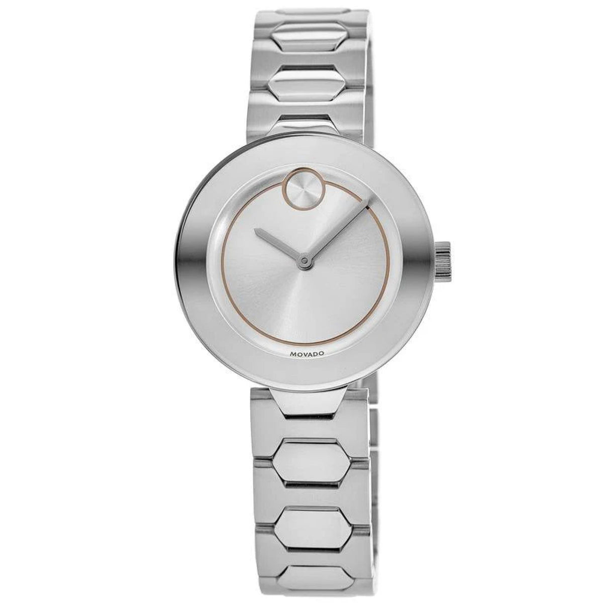 Movado Bold Damenuhr silber Edelstahl Hauptbild