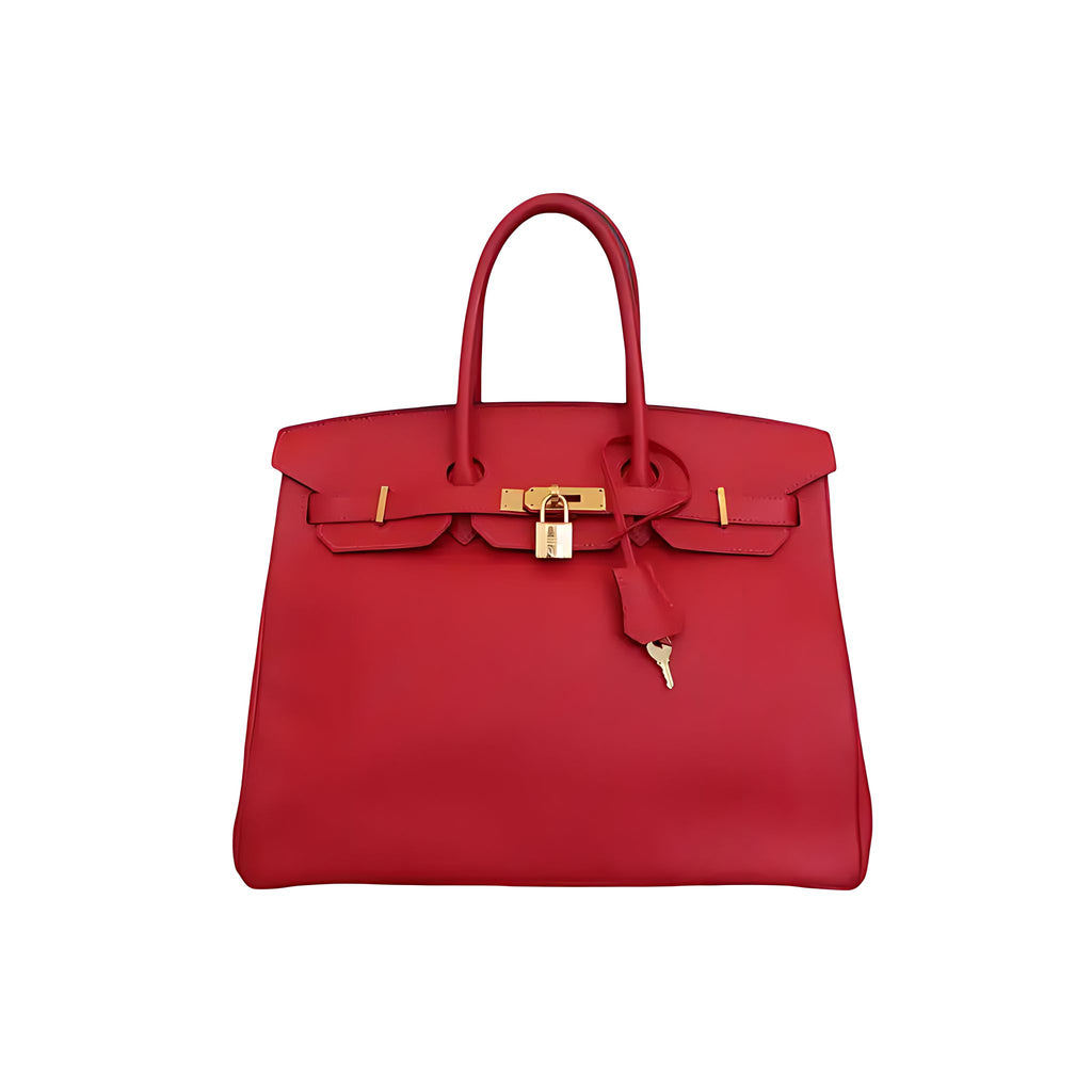 Hermès Birkin 35 Epsom Leder Rot Palladium Hardware 2014