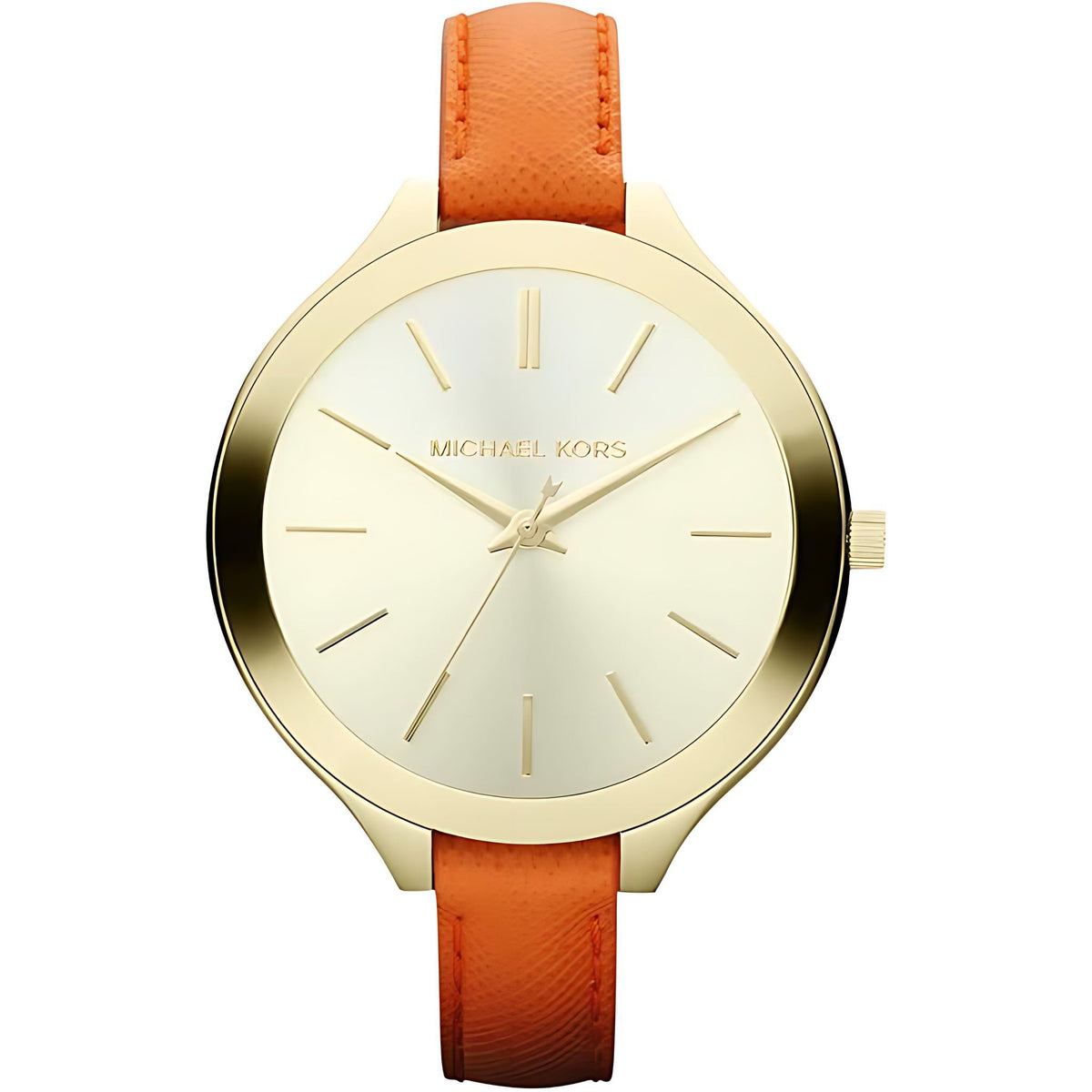 Michael Kors Slim Runway Lady Damenuhr gold orange