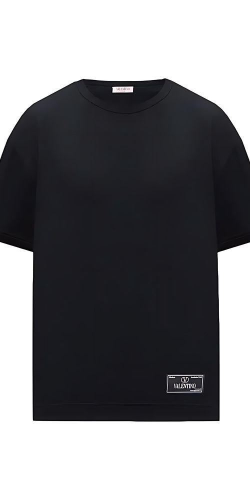 Valentino T-Shirt mit Logo Print in Schwarz Herren Hauptbild
