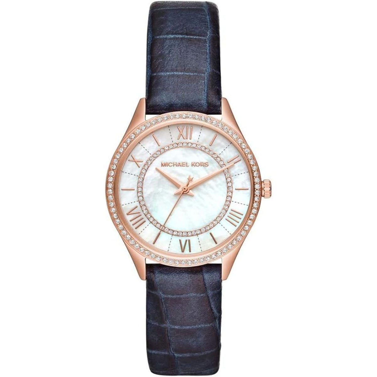 Michael Kors Lauryn Lady Damenuhr roségold blau Hauptbild