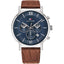 Tommy Hilfiger Evan Armbanduhr silber braun