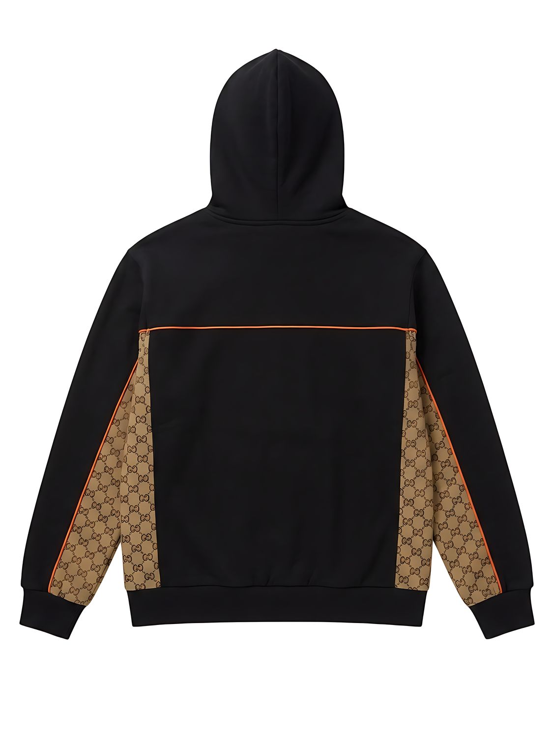 Gucci Cotton Jersey Zip Jacket mit GG Canvas Einsätzen Dunkelgrau Herren