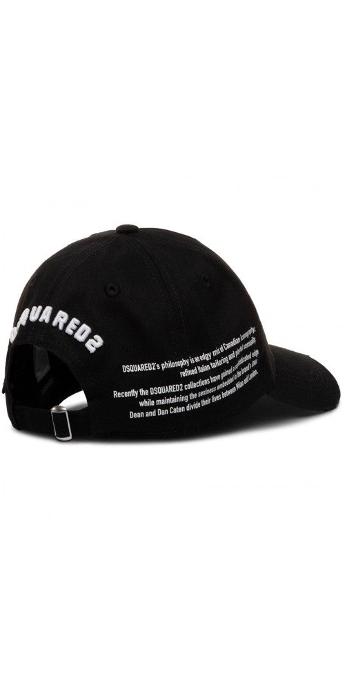 Dsquared2 Embroidered Baseball Cap Schwarz Unisex Zweitbild